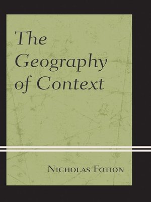 cover image of The Geography of Context